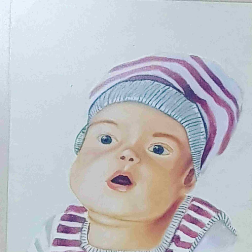 Baby Portrait Drawing