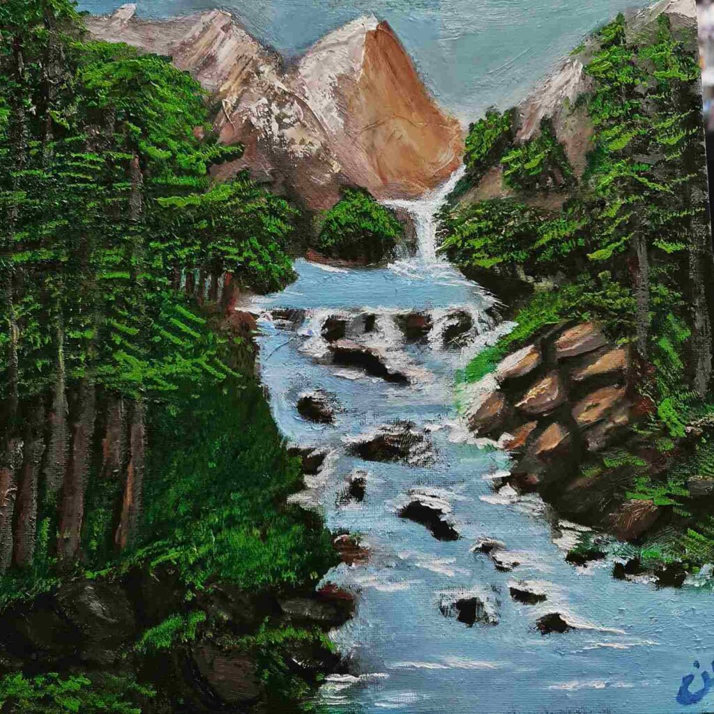 Mountain River Landscape