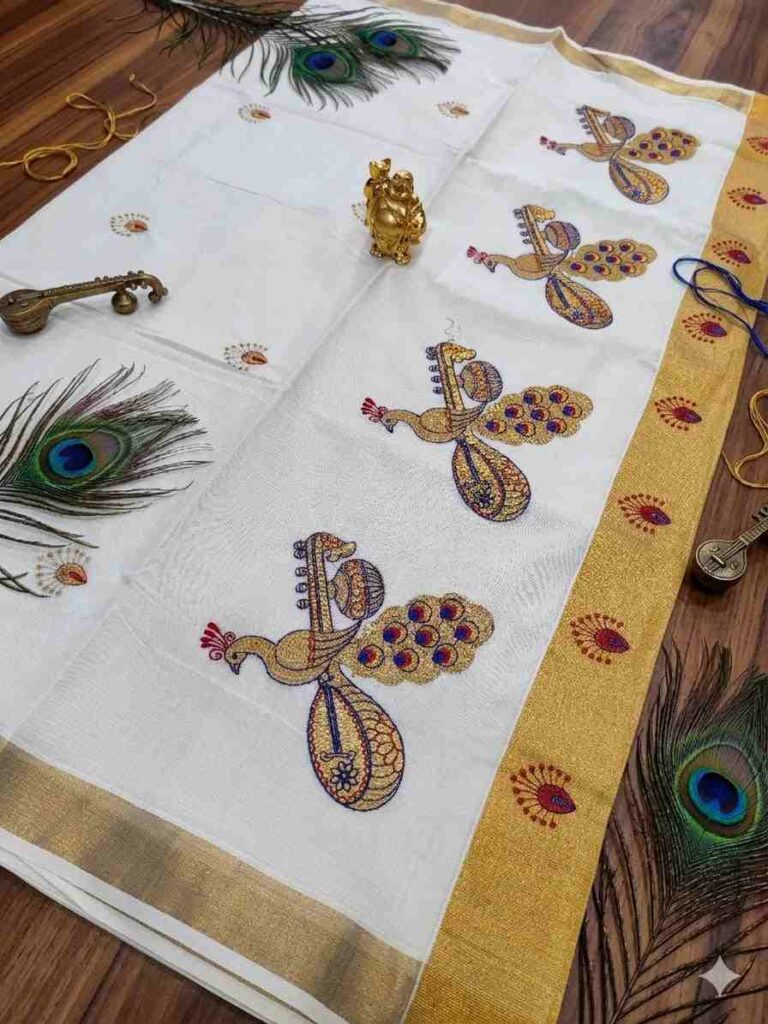 Royal Paisley Bloom Saree