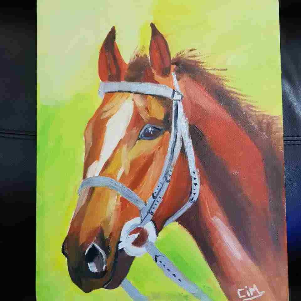 Horse Portrait Painting