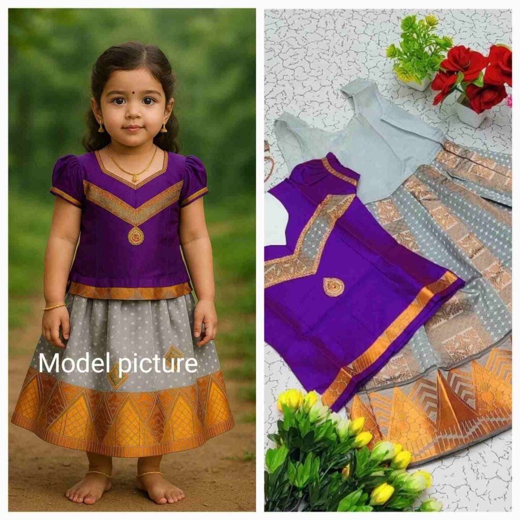 Royal Violet Charm Pavadai