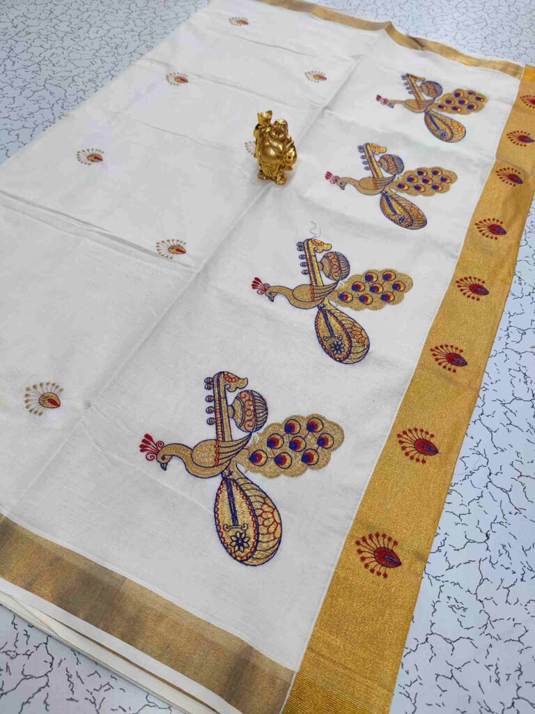 Veena Peacock Classic Saree
